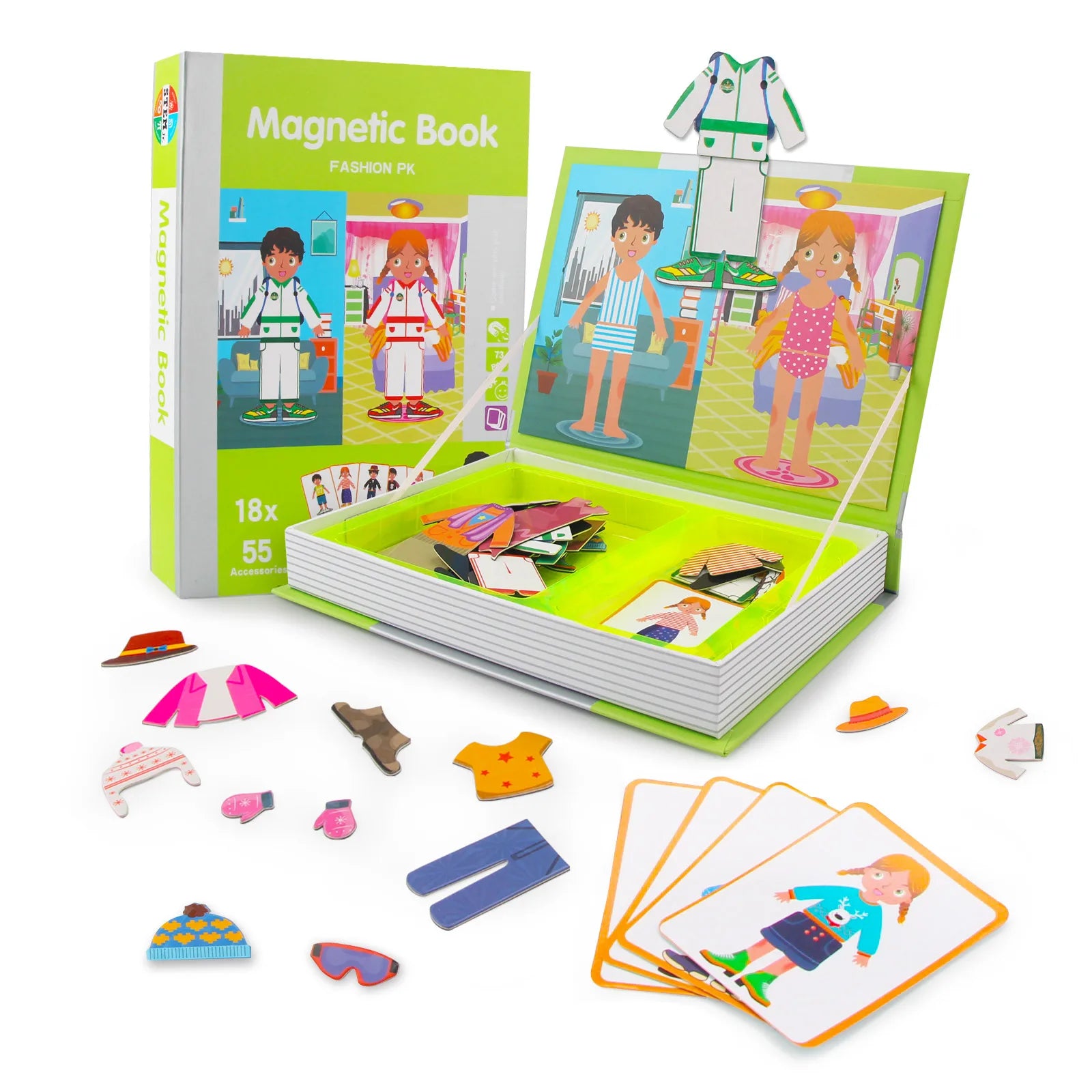 Livre de Puzzle magnétique pour enfants, jouets intelligents 3D, jeux d'entraînement cérébral, jouets éducatifs Montessori, cadeaux pour enfants, jouets de noël