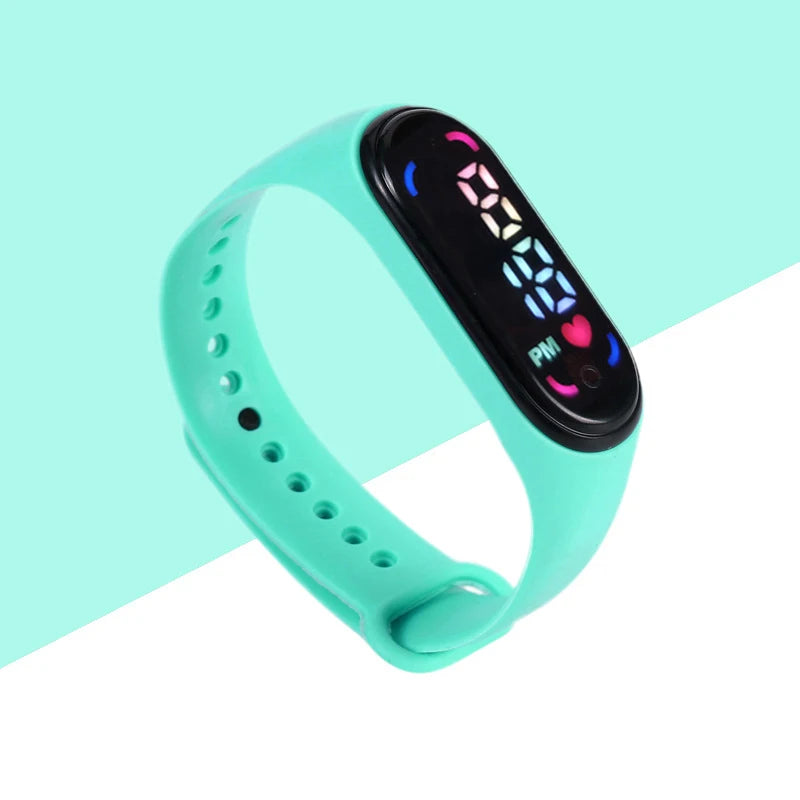 Montres numériques LED pour enfants, montre-bracelet en silicone pour garçons et filles, horloge de sport étanche, luxe, nouveau