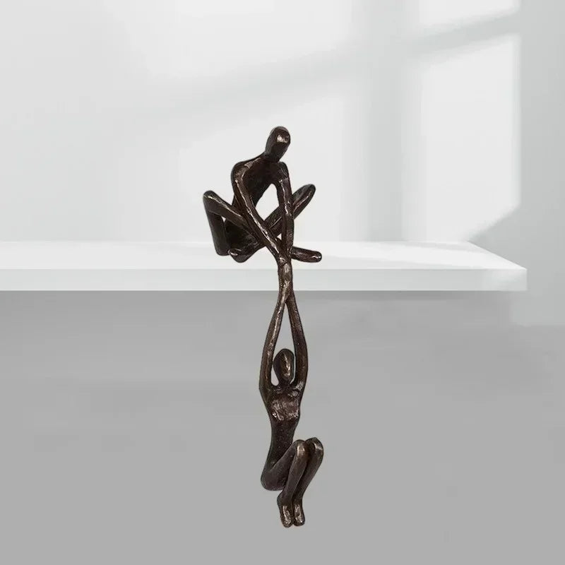 Man Lifting Woman Figurine Art Statue Lover Sculpture Ornament Home Office Decor Dancing Couple Sculpture Art Creative Artwork