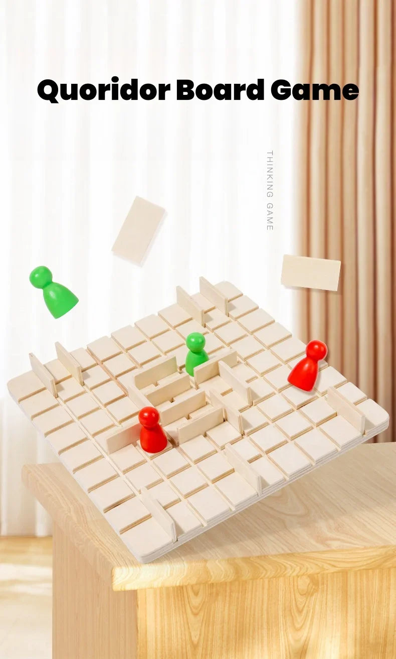 Jouets d'échecs en bois, jeux de stratégie pour enfants, entraînement cérébral, jeu de société interactif Parent-enfant, Puzzle de pensée logique amusant, cadeaux
