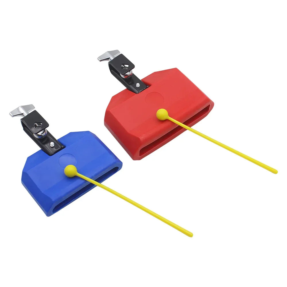 Cowbell Clapper tambour Cowbell Clapper ensemble lancé Durable aigus Jazz tambour ABS cloche Instruments de Percussion accessoires batterie partie