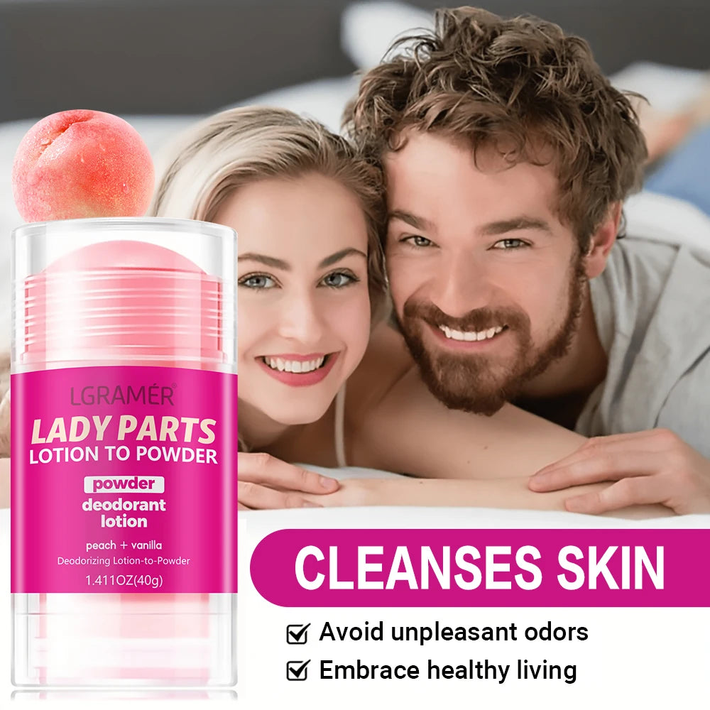 Dissolvant d'odeurs corporelles, bâton anti-transpirant, déodorant pêche, élimination des aisselles pour femmes et hommes, bâton déodorant miel pêche 40g