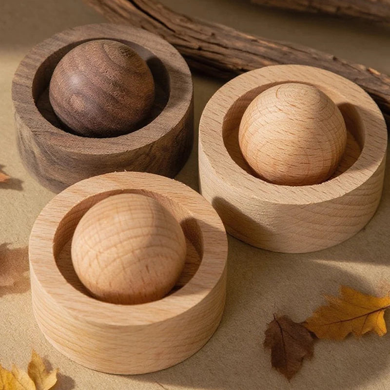 Diffuseur d'huiles essentielles de voiture en bois, ensemble rond d'huiles essentielles d'aromathérapie en bois pour maison, bureau, chambre à coucher, voiture