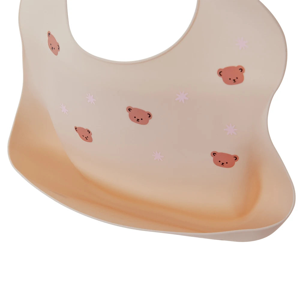 Bavoir imperméable en Silicone souple pour bébé, écharpe d'été, imprimé cerise mignon, bavoirs réglables, tissus à roter, tabliers d'alimentation pour bébé, manger pour enfants