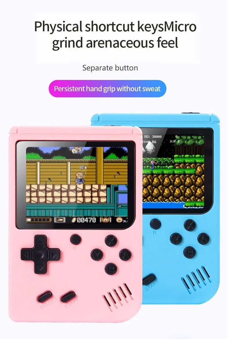 Mini Retro Portable Video Game Console for Kids, Game Player, LCD Screen, Built-in 3.0 Games, 8-bit, 500 inches