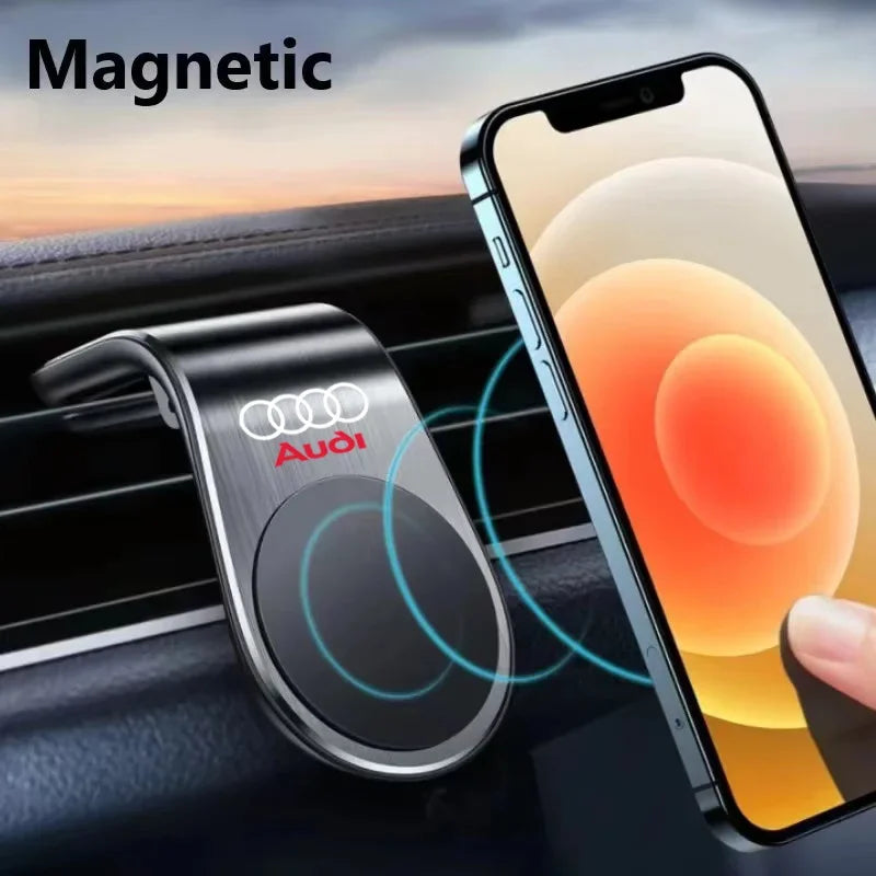 Support de téléphone magnétique pour voiture, support à Clip pour Audi RS S Line A3 A4 A5 A6 A7 Quattro Q2 Q3 Q5 Q7, accessoires de voiture