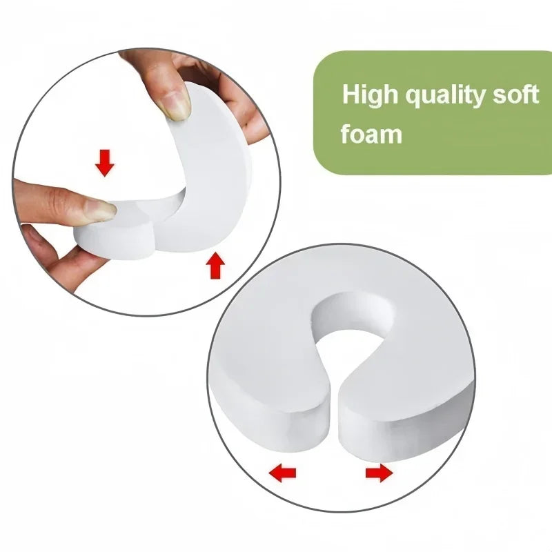 Baby Safety Door Stopper, 6 Pieces, Newborn Furniture Protector, Anti-Pinch, Child Lock, Finger Protection, Door Stopper