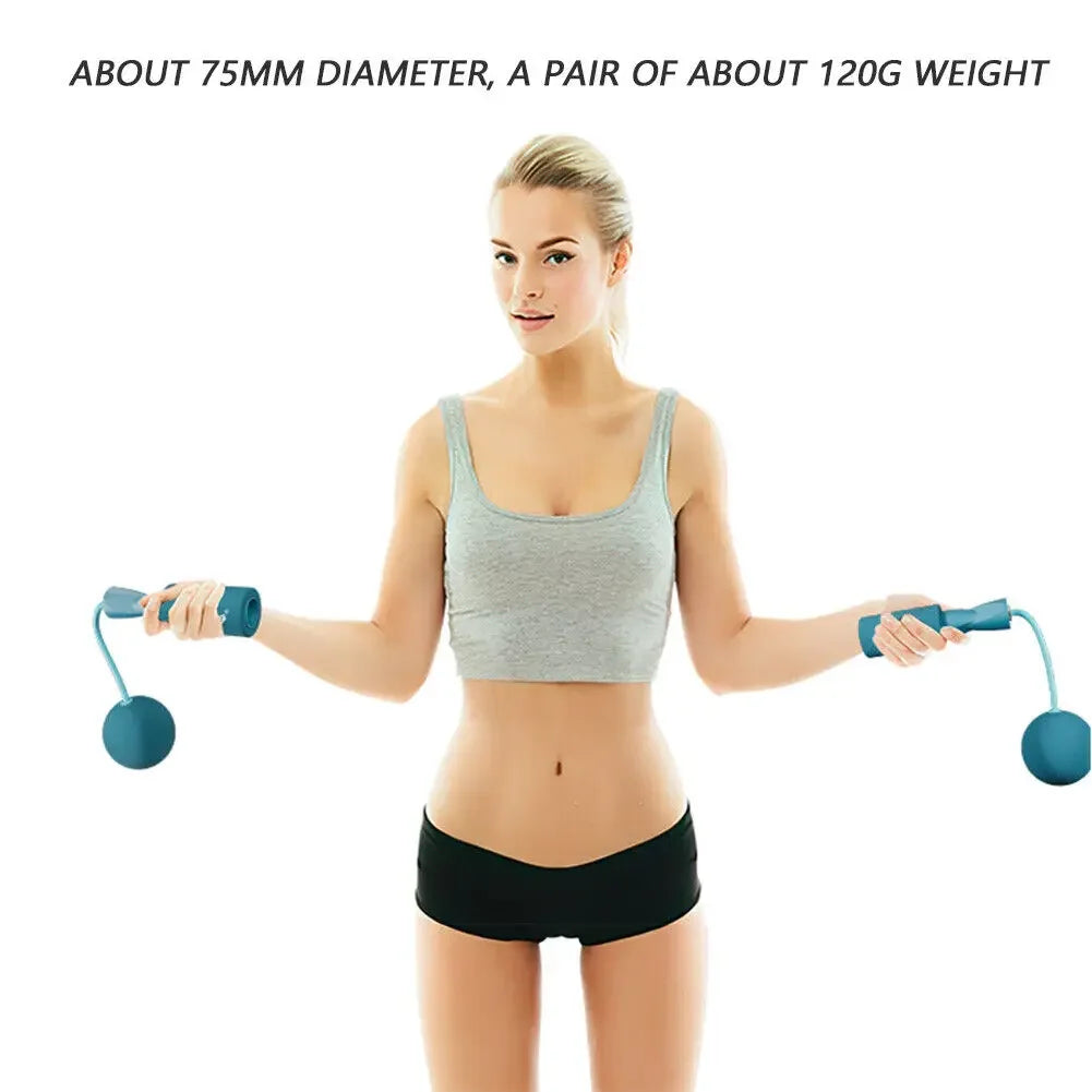Avec balle lourde corde à sauter sans fil Yoga boxe sport et Fitness entraînement aérobic corde à sauter rapide Portable pour femme, homme