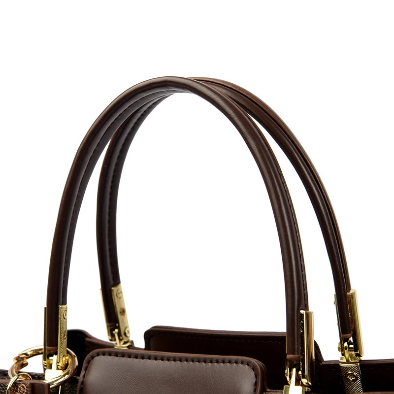 Sac à main de luxe imprimé grande capacité en cuir souple pour femmes, sac à bandoulière de loisirs de styliste pour dames