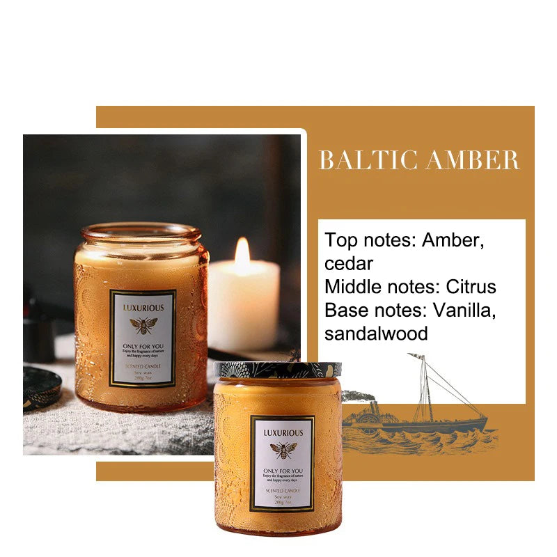Bougie parfumée en pot de 7 OZ, bougie de soja naturelle, bougies aromatiques de sérénité, bougies parfumées décoratives pour la maison, cadeau pour amis