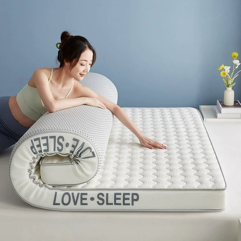 Matelas de lit Tatami pliable en Latex tricoté de qualité supérieure, pour dortoir d'étudiants, chambre à coucher, tapis de protection pour la maison