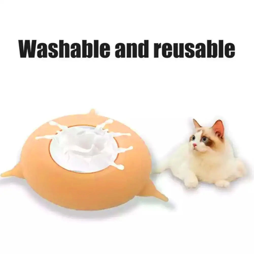 Mangeoire à bulles en silicone pour animaux de compagnie, bol à lait pour chatons et chiots, distributeur de nourriture à cliquetis, 150ml