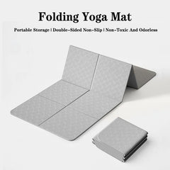 Nouveau tapis de Yoga pliable écologique Tpe pliant voyage Fitness exercice Double face antidérapant pour les Pilates et les entraînements au sol