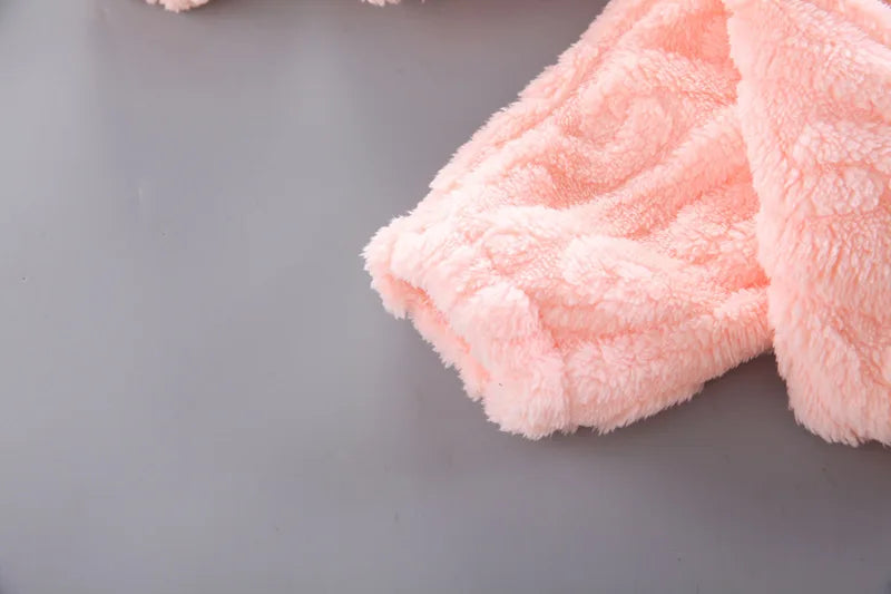 Pyjama chaud en forme de sourire pour garçon et fille, vêtement de nuit pour enfant de 1 à 4 ans, couleur unie, automne et hiver