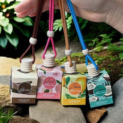8ml Fresh Natural Car Scent Fruity Car Air Fresheners Sustainable Brand Coconut Peach Scent Jadec Car Pendant Deodorant