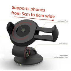 Support de téléphone portable universel pour voiture, support de téléphone dans la voiture, support de cellule de pare-brise, support de smartphone