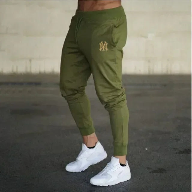 Men's slim fit athletic jogging pants, fitness track pants, sweatpants, Harajuku streetwear, casual summer wear, fjNew