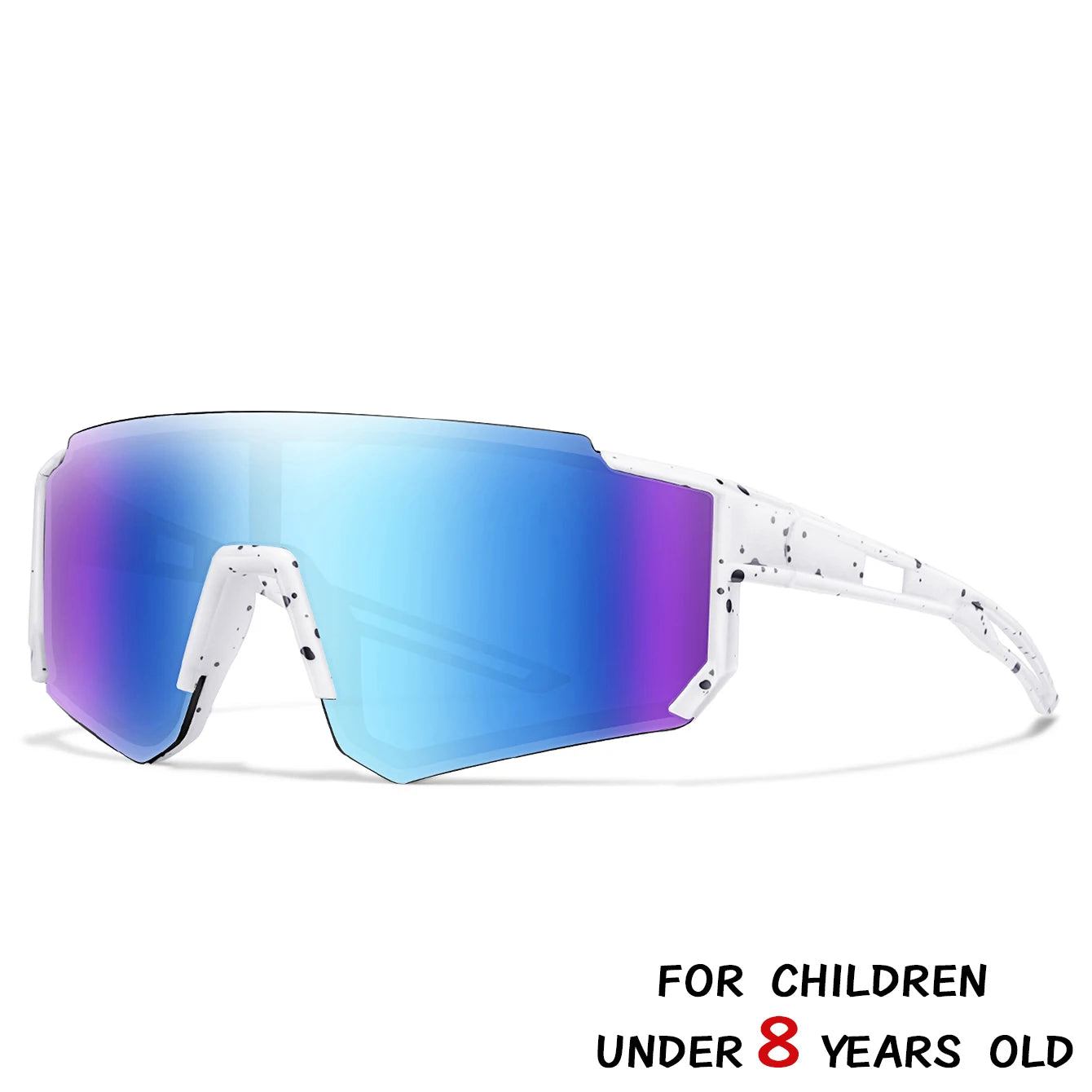 Lunettes de soleil de baseball pour enfants de 3 à 8 ans, lunettes de vélo d'extérieur pour garçons et filles, lunettes de sport pour jeunes, lunettes de camping pour enfants, lunettes de vélo VTT, UV400