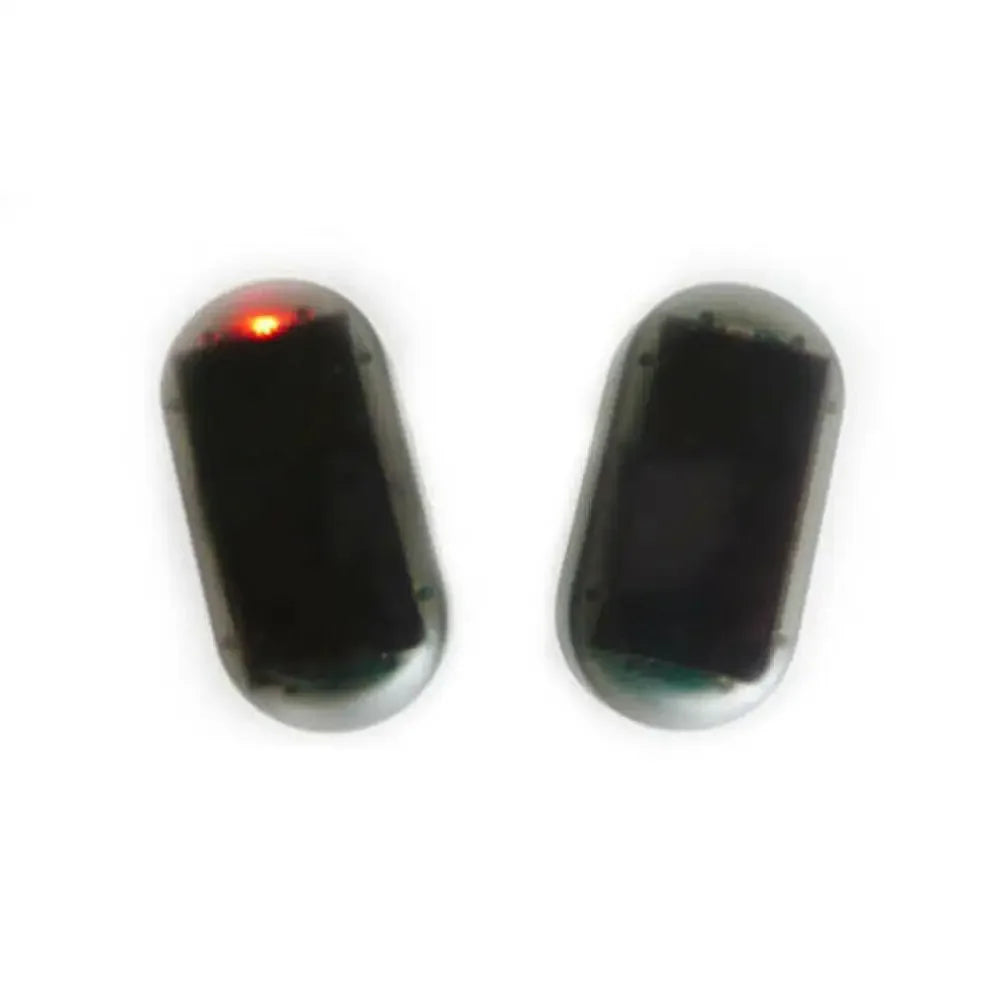 Fausse lumière de sécurité pour voiture, simulation d'alarme factice à énergie solaire, avertissement sans fil, lampe d'avertissement antivol, lumières clignotantes LED