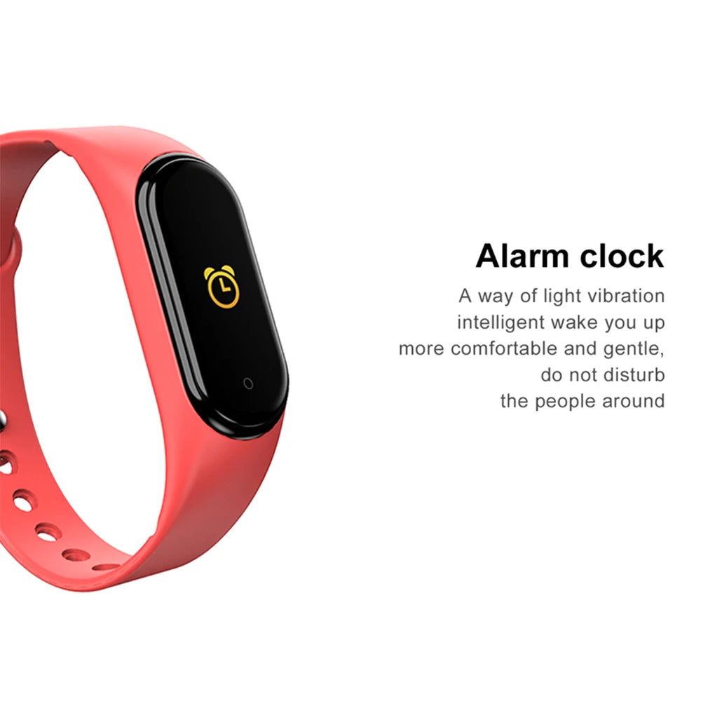 Waterproof sports smartwatch with activity, blood pressure and heart rate monitor, electric clock, new