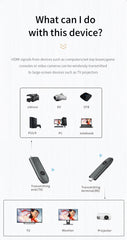 Émetteur et récepteur HDMI sans fil, entrée de décodage 4K, sortie 4K @ 30Hz, Plug & Play à latence ultra-faible pour les jeux, le cinéma maison
