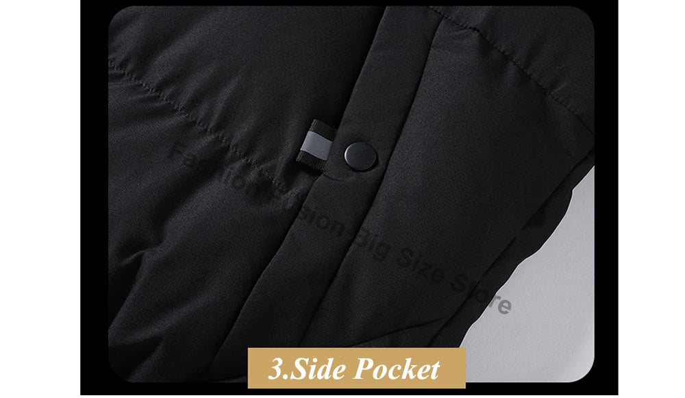 Veste d'hiver pour hommes, Parkas thermiques, manteaux décontractés, classiques, coupe-vent, vestes chaudes rembourrées, vêtements pour hommes