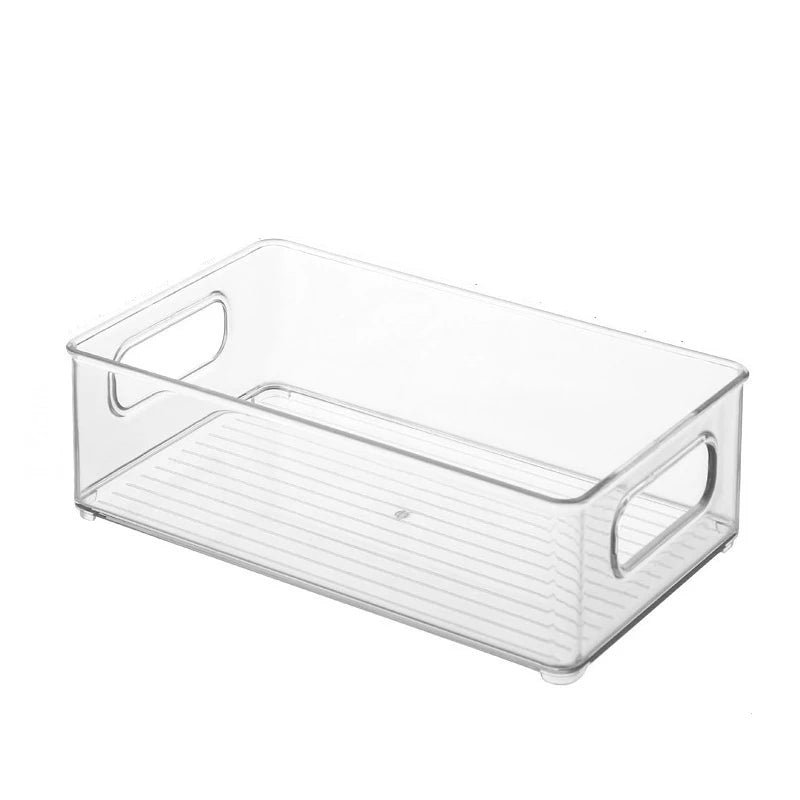 Acrylic storage box, clear plastic box for office cosmetics, dorm room, home facial mask, skin box, refrigerator storage box