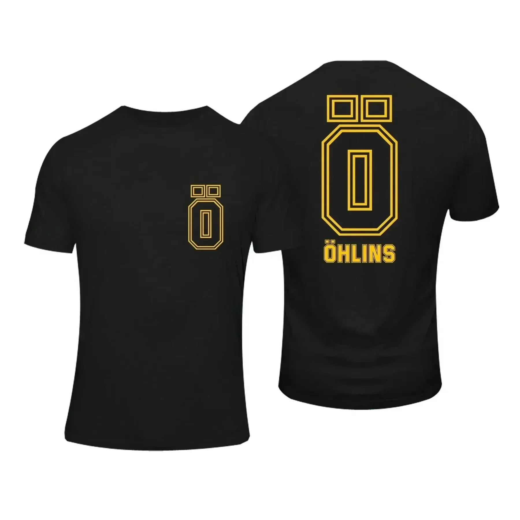 Desktop_Amazing Men's Ohlins Shock Suspension Car Motorcycle Sport Racing T-Shirt Summer Casual Oversized Short Sleeve