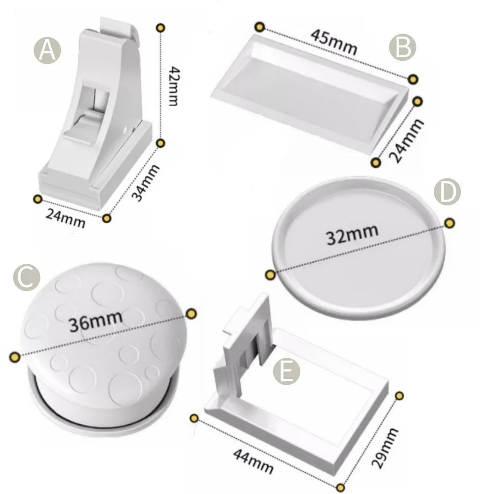 Serrure de sécurité magnétique pour bébé, porte d'armoire à tiroirs auto-adhésive, limiteur magnétique à Induction Invisible, serrure d'armoire de Protection pour bébé