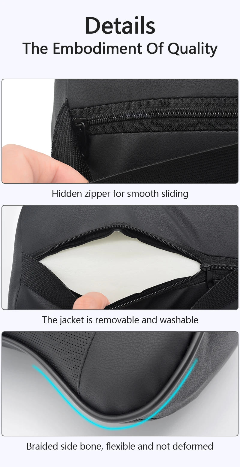Oreiller de repos universel pour le cou et le sauna de voiture, coussin de soutien de la tête, mousse à mémoire de forme respirante, protection du rebond lent, oreiller lombaire