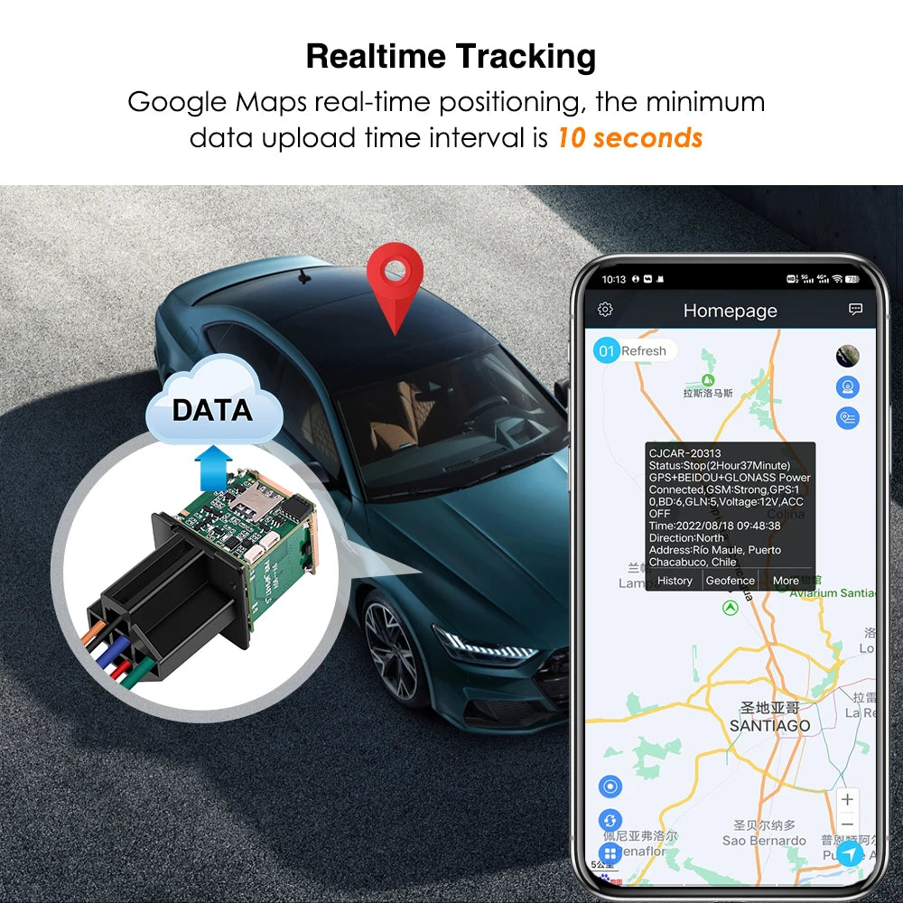Localisateur d'huile de coupe de moto électrique, relais GPS 4G, pour voiture, camion, ACC remorqué, appel, alarme, système de suivi de Protection de sécurité