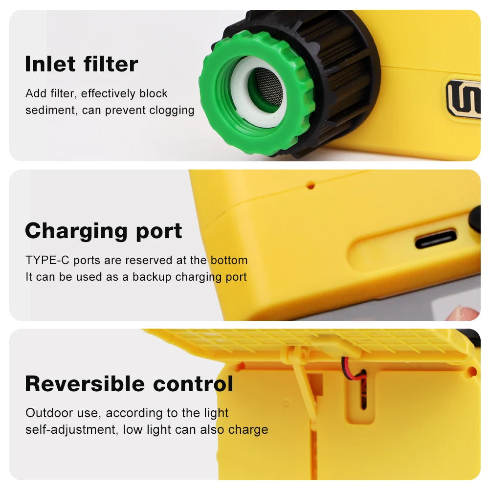 Solar Irrigation Synchronization Controller, Smart Existing System for Garden, Valve with Rain Sensor, WIFI