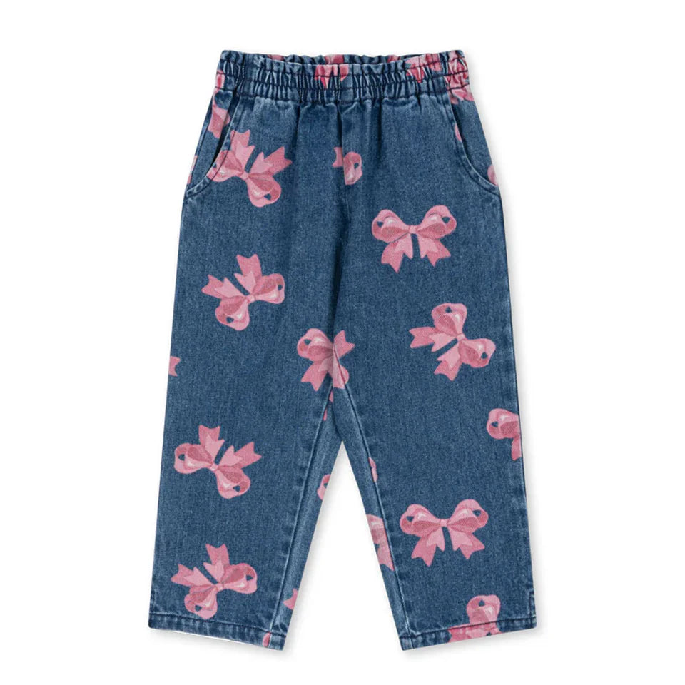 Robe imprimée mignonne pour filles, ensemble de vêtements pour tout-petits, veste à bretelles en jean, robes à enfiler en denim pour enfants, pantalons en jean combiné, marque KS, 2024