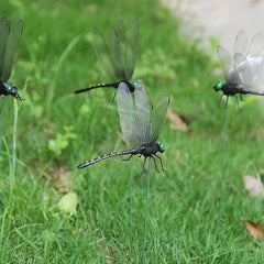 Outdoor Mosquito Repellent Simulation Stick, Dragonfly, Dragonfly Repellent Artifact, Dragonfly Stakes, Yard Plant, Lawn Decoration