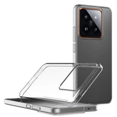 Coque souple en Silicone d'origine pour Xiaomi Mi 14 14T 13 13T T Pro, Coque transparente Ultra fine, Coque arrière antichoc