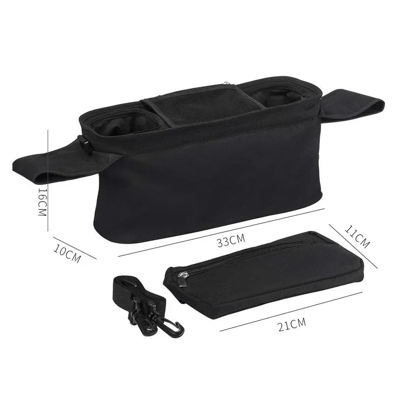 Sac de rangement pour poussette de bébé, sac suspendu de voyage de grande capacité, sac pour maman, porte-bouteille de téléphone, sacs à couches, accessoires de poussette pour bébé