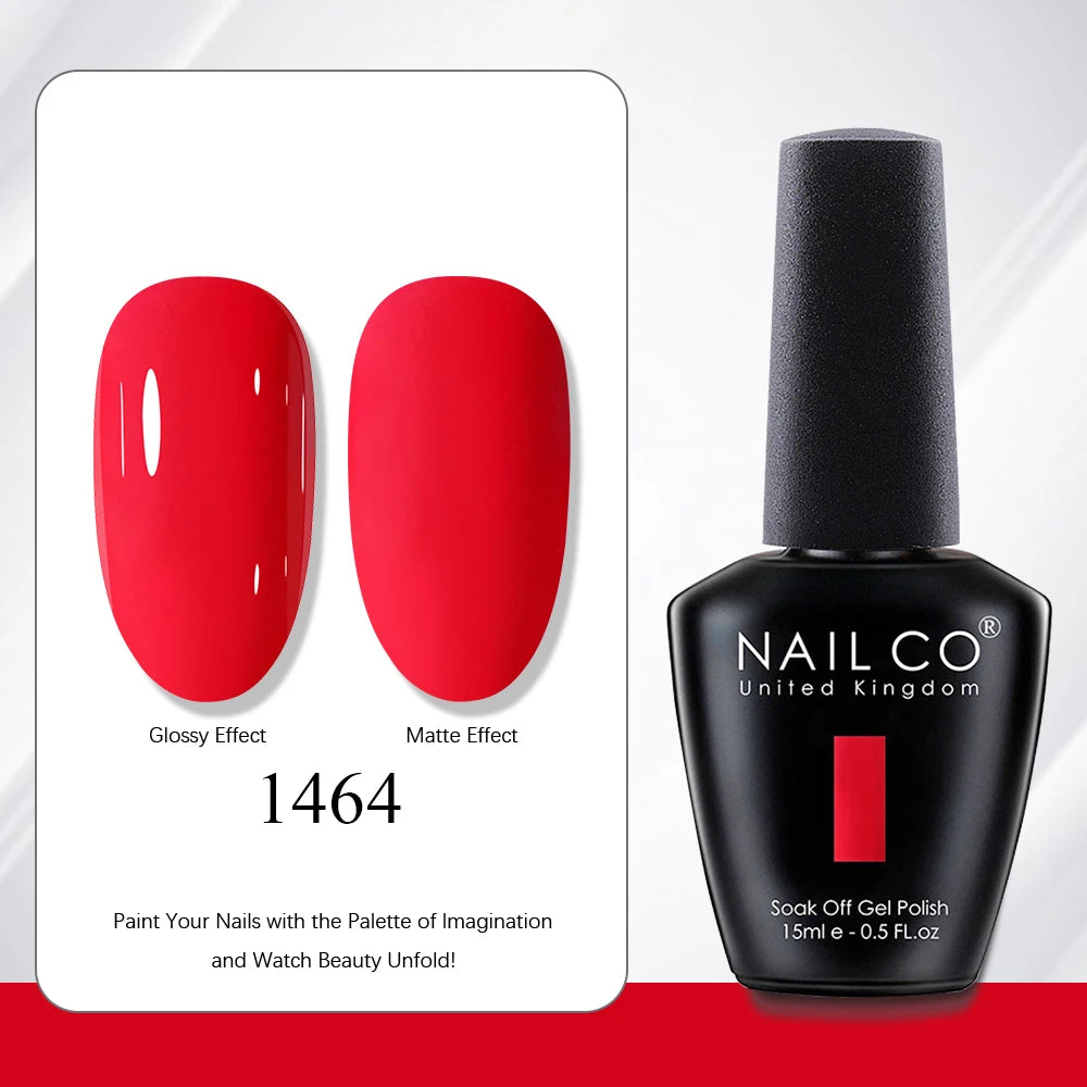 NAILCO 15ml Vernis à ongles Gel Vernis Semi Permanent UV Gel Vernis manucure Vernis Nail Art Nude Gel Poliish