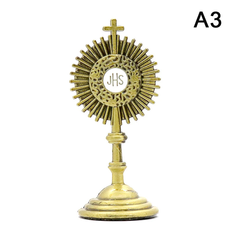 Christian and Catholic Communion Statue, Golden Jesus Areas, Inum Retrievers, Home Office Table Decoration, Cross Figurine, Religious Gift