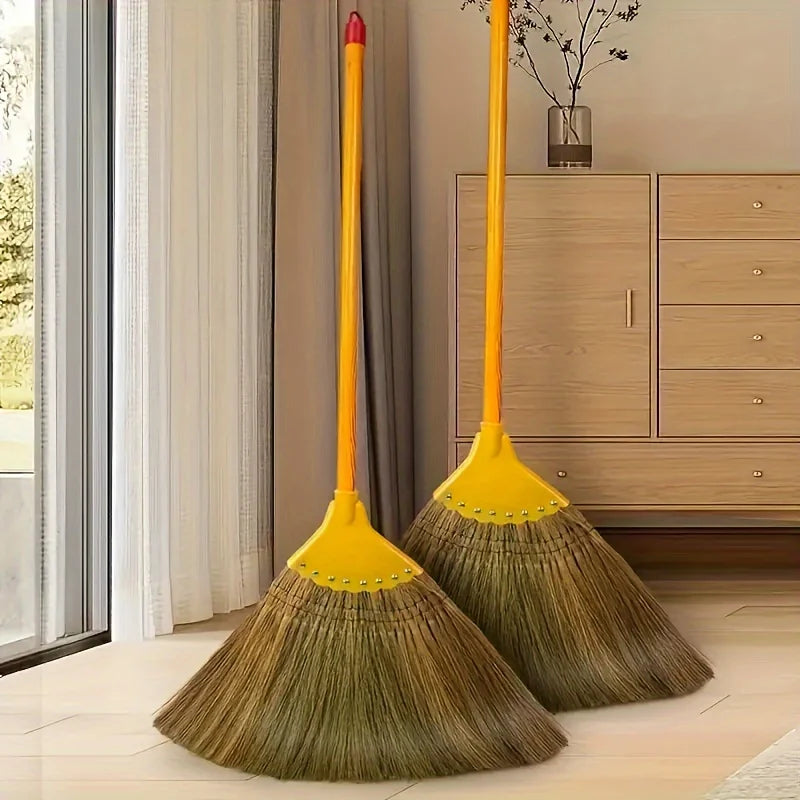 Balai à mangue tissé à la main écologique - adapté aux sols durs - idéal pour les salon, les chambres, les cuisines et le nettoyage extérieur