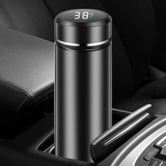 500ml Stainless Steel Vacuum Insulated Smart Water Bottle, LED Temperature Display, Spill-Proof, Portable for Home, Travel and Sports