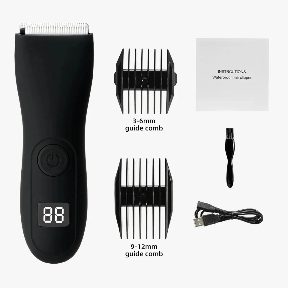 Men's body trimmer, men's balls, women's razor, bikini hair removal trimmer, groin and body razor, groomer, arm and beard razor