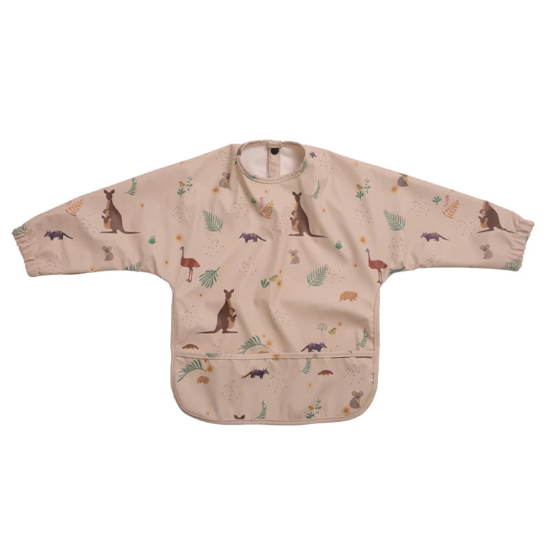 Bavoirs imperméables pour nouveau-né, bavoir blouse de peinture pour enfants à manches longues pour garçons et filles, tablier d'alimentation facile à nettoyer, articles pour bébé