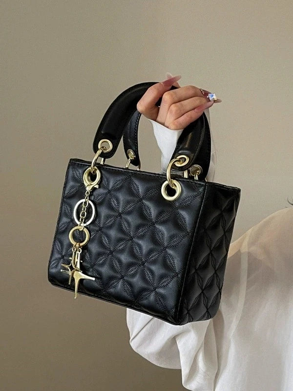 Small Premium Western Style Bag, New Shoulder Bag, Fashionable Embroidery Thread, Versatile Concubine Handbag 