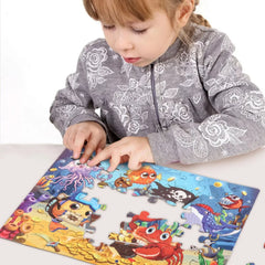 Jouets de puzzle pour enfants, jouets d'éducation précoce, cadeaux de souvenirs de la maternelle, exercice de la pensée et des capacités pratiques, 48 pièces