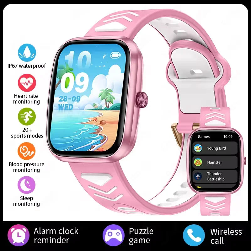 Nouveaux enfants montre intelligente enfant HD écran tactile jeux Smartwatch musique montre garçon fille cadeau enfants Smartwatch pour IOS Android