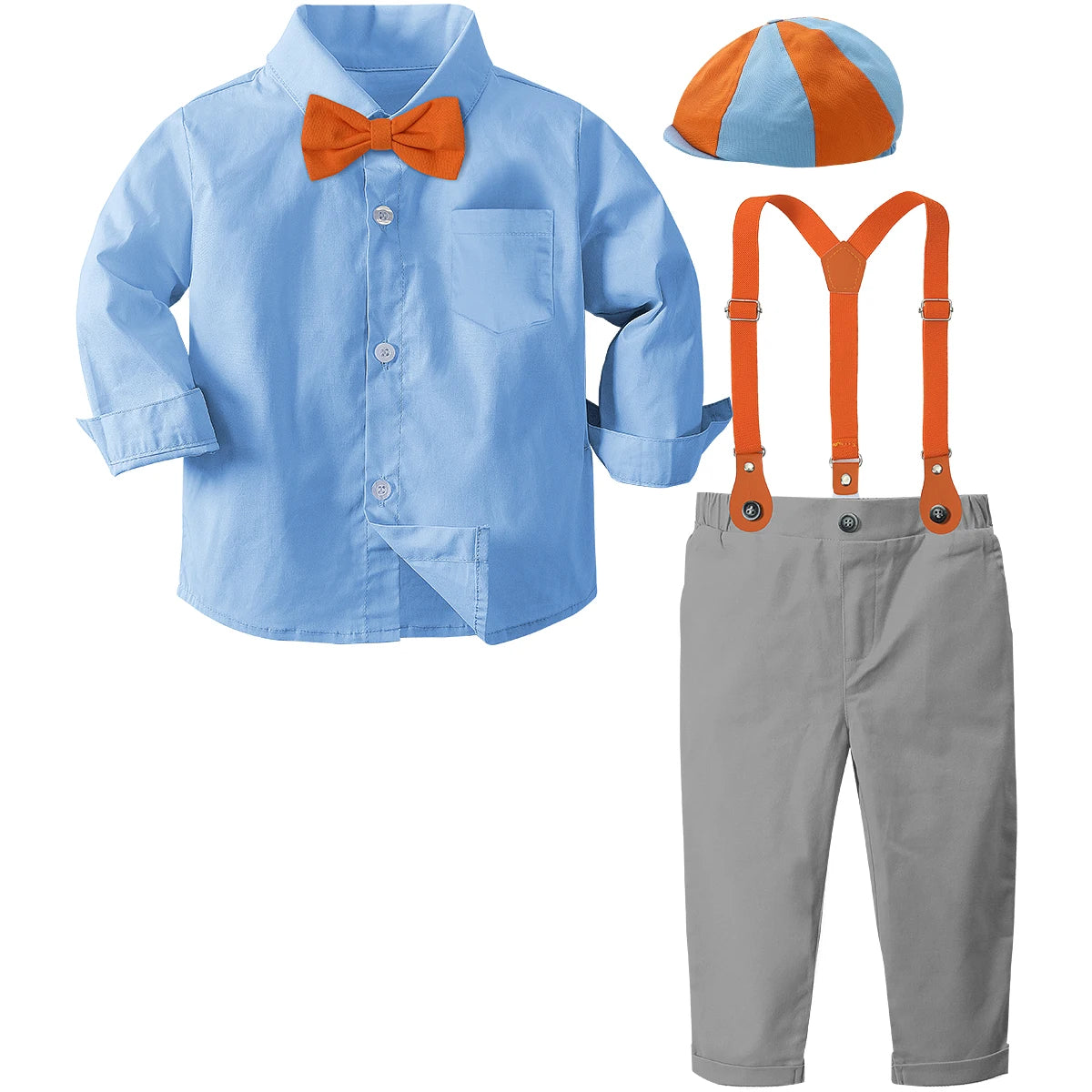 Tenues pour bébés garçons, costumes d'anniversaire d'halloween, vêtements pour enfants, robe à bretelles, photographie pour hommes, ensemble cadeau de fête pour nourrissons
