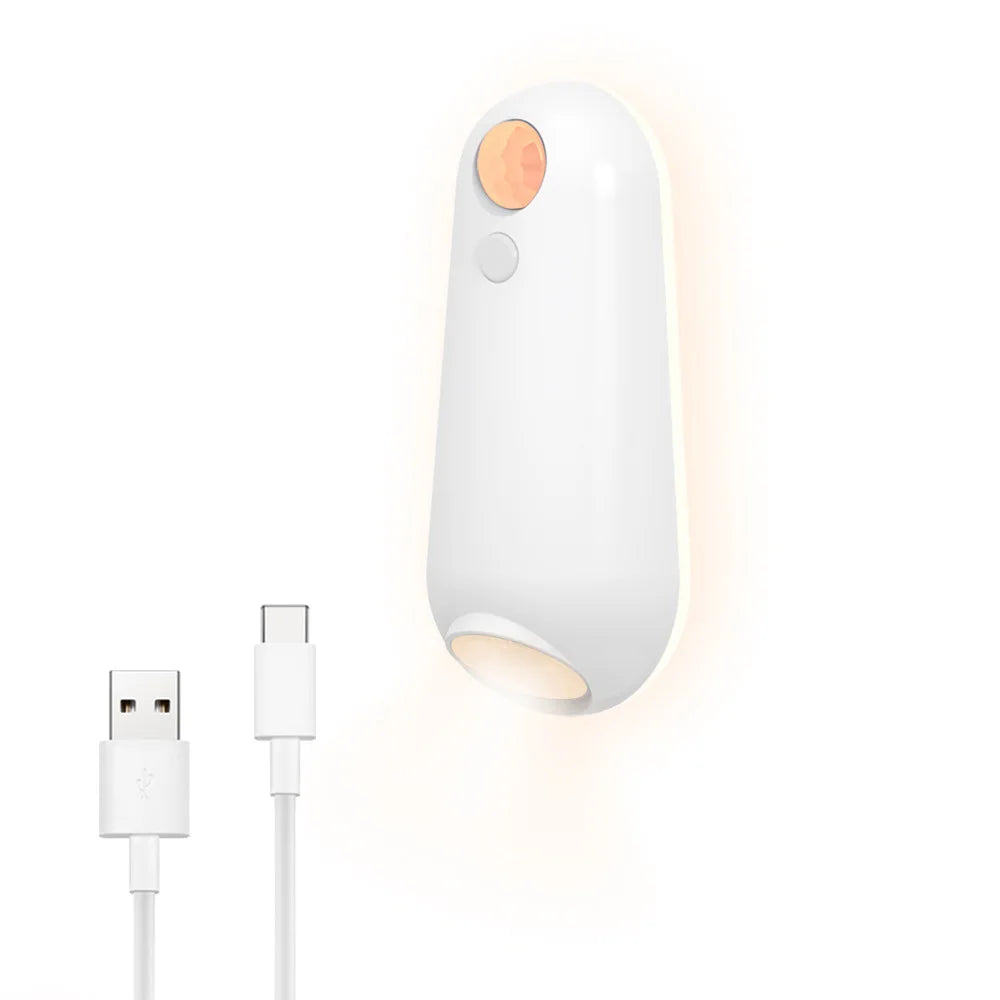 Capteur de mouvement intelligent veilleuse projecteur LED lumières de toilette USB Rechargeable lampe de pied colorée applique murale pour salle de bain couloir