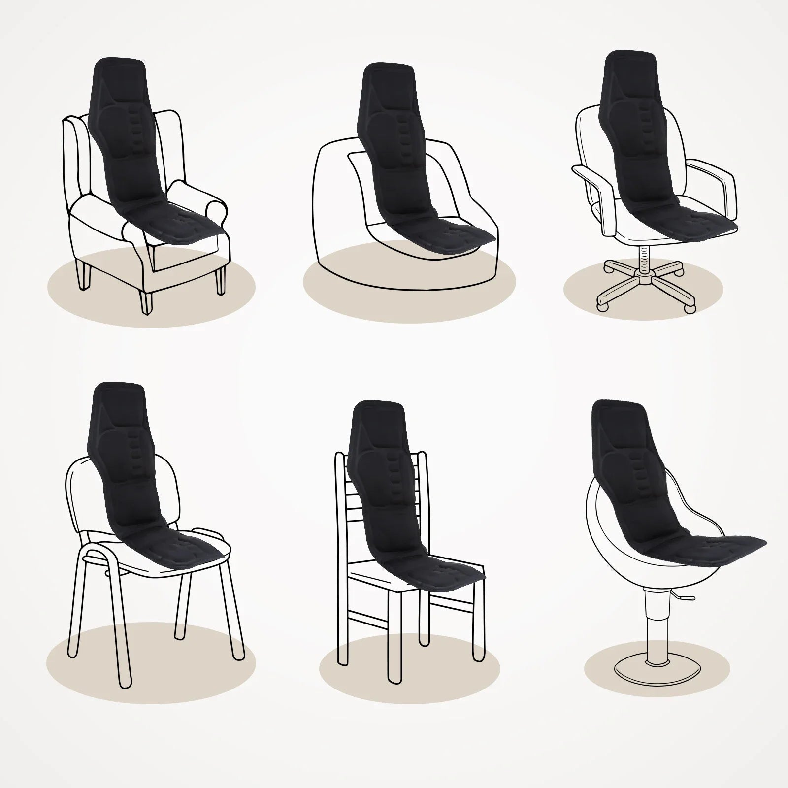 Masseur de dos électrique infrarouge, chaise de Massage complète du corps, coussin chauffant, vibrateur, voiture, maison, bureau, matelas lombaire pour le cou, tapis de chaise