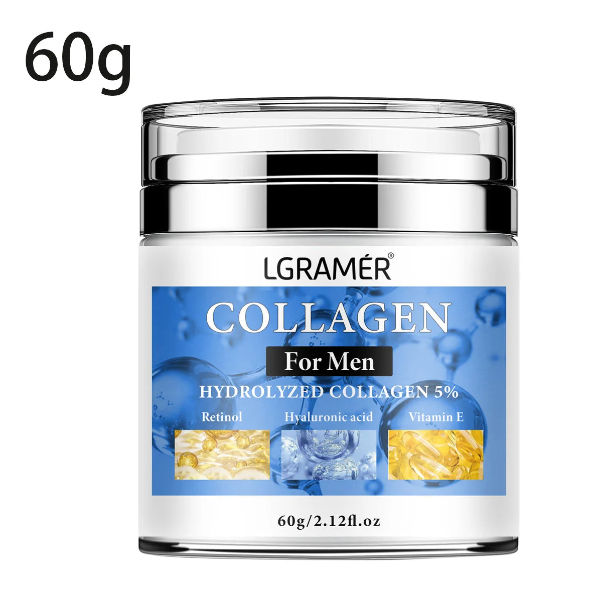Anti-wrinkle cream for men, eliminates wrinkles on the face and neck, firming, moisturizing, retinol, facial treatment, anti-aging