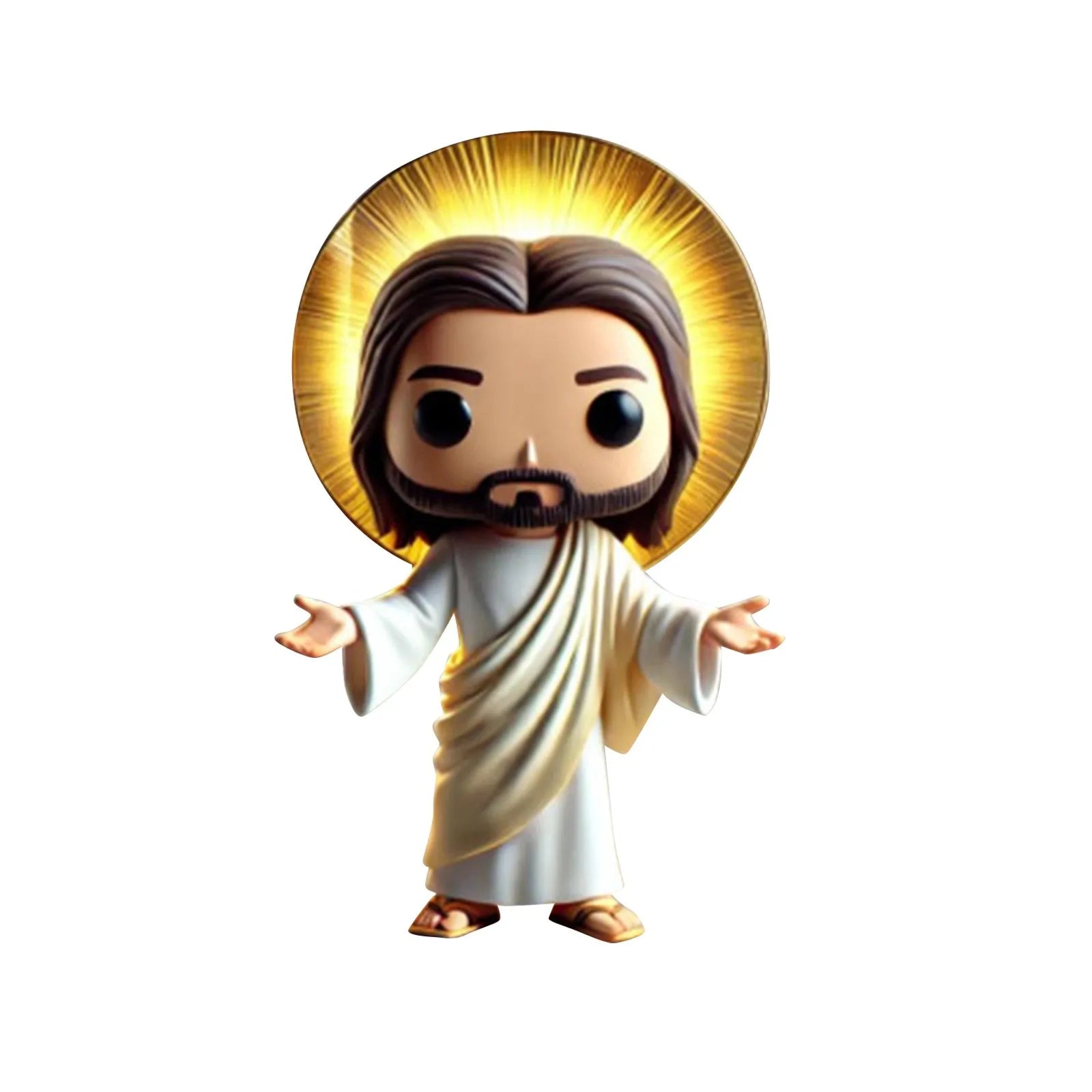 Easter statue in the shape of Jesus, cute new doll, handmade decoration, creative resin decoration for bedroom, home decor, handcrafted gifts for fans